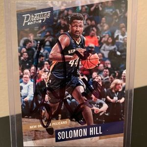 Solomon Hill autographed New Orleans Pelicans basketball card